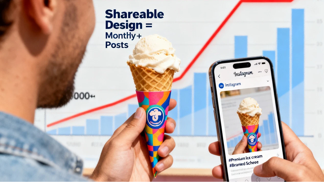Ice Cream Cone paper sleeve 3 Ice Cream Cone paper sleeve 3